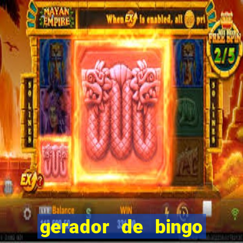 gerador de bingo de palavras